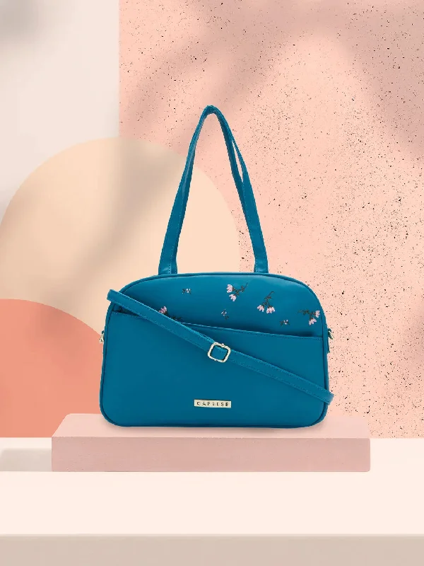 Caprese Adah Satchel Large Teal