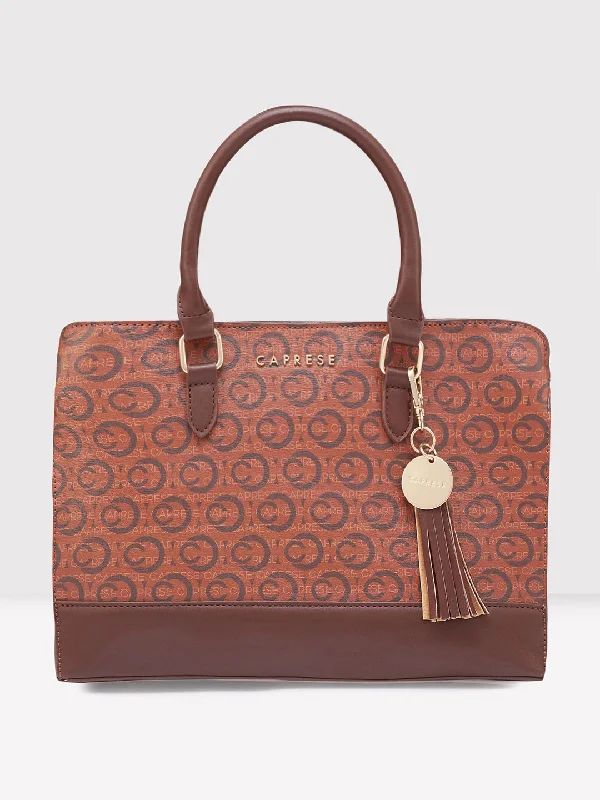 Caprese Cleo Satchel Large Brown