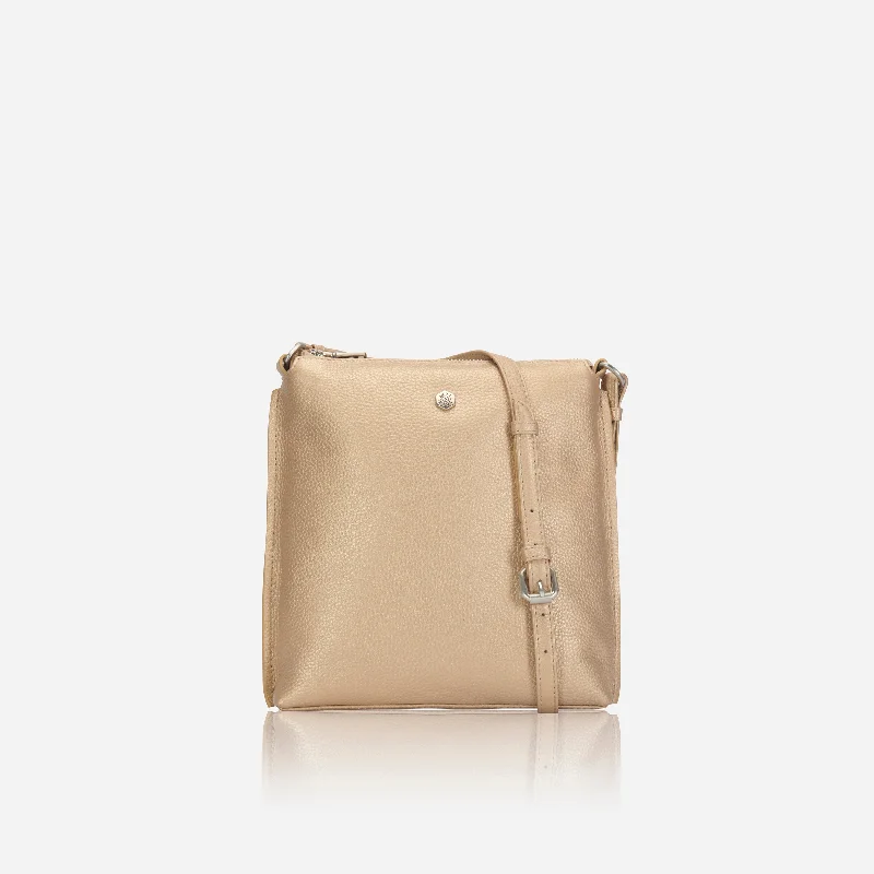 Osaka Essentials Crossbody Bag, Metallic Gold