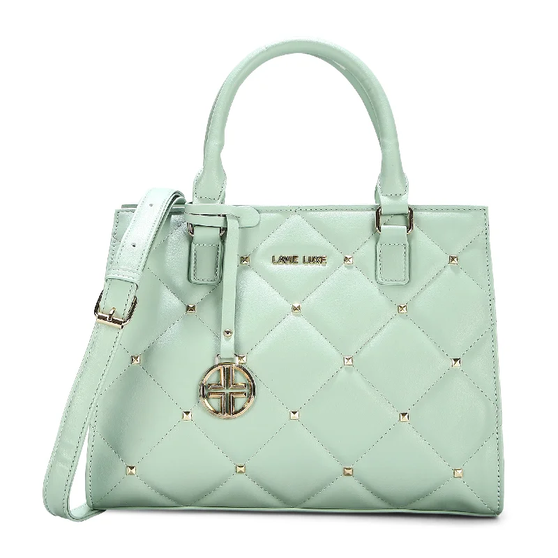 Lavie Luxe Stud Shelly Mint Medium Women's Satchel