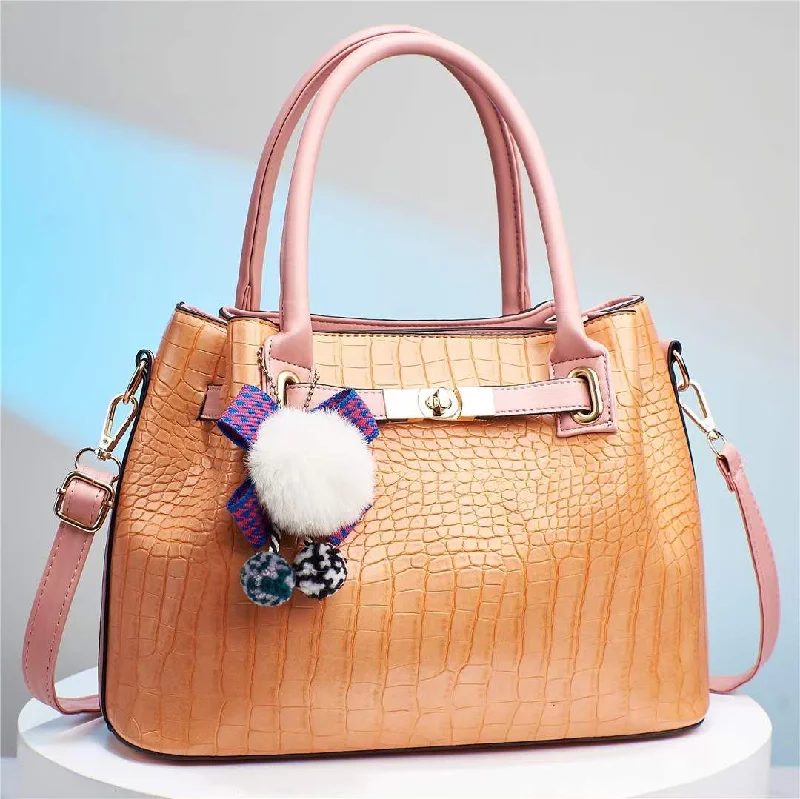 Peach Handbag For Girls 932-5