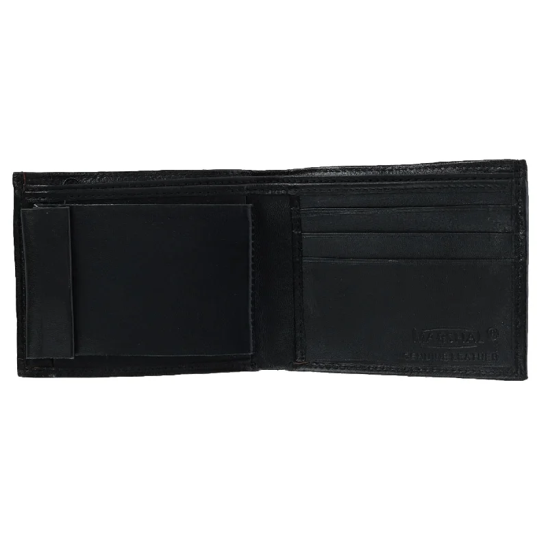 CTM® Men's Leather Bifold Wallet with Snap Insert Cover