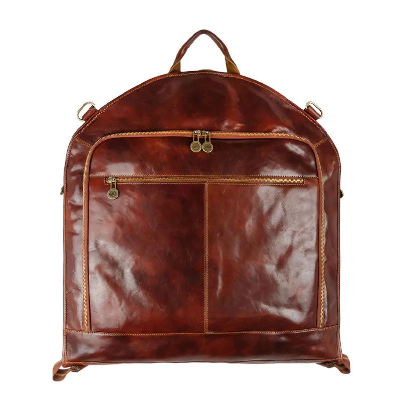 Leather Garment Bag - Travels with Charley