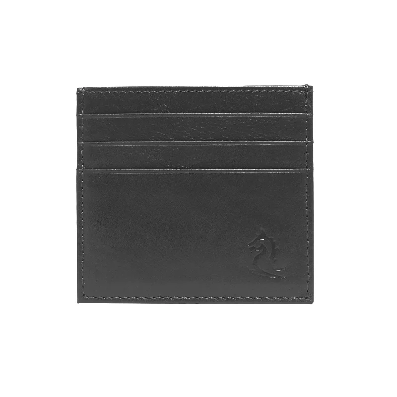 10079 Black Leather Card Holder for Men and Women