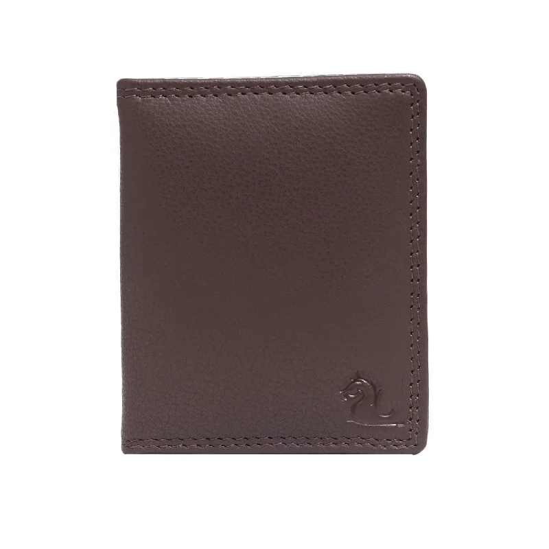 13084 Brown Leather Card Holder for Men and Women