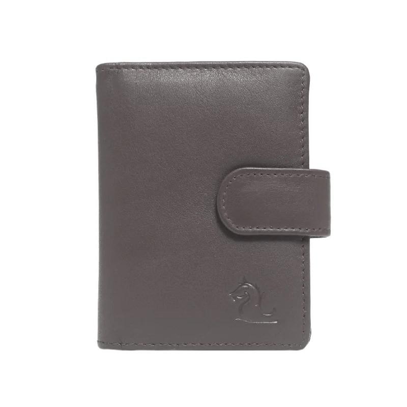 14030 Brown Leather Card Holder for Men and Women