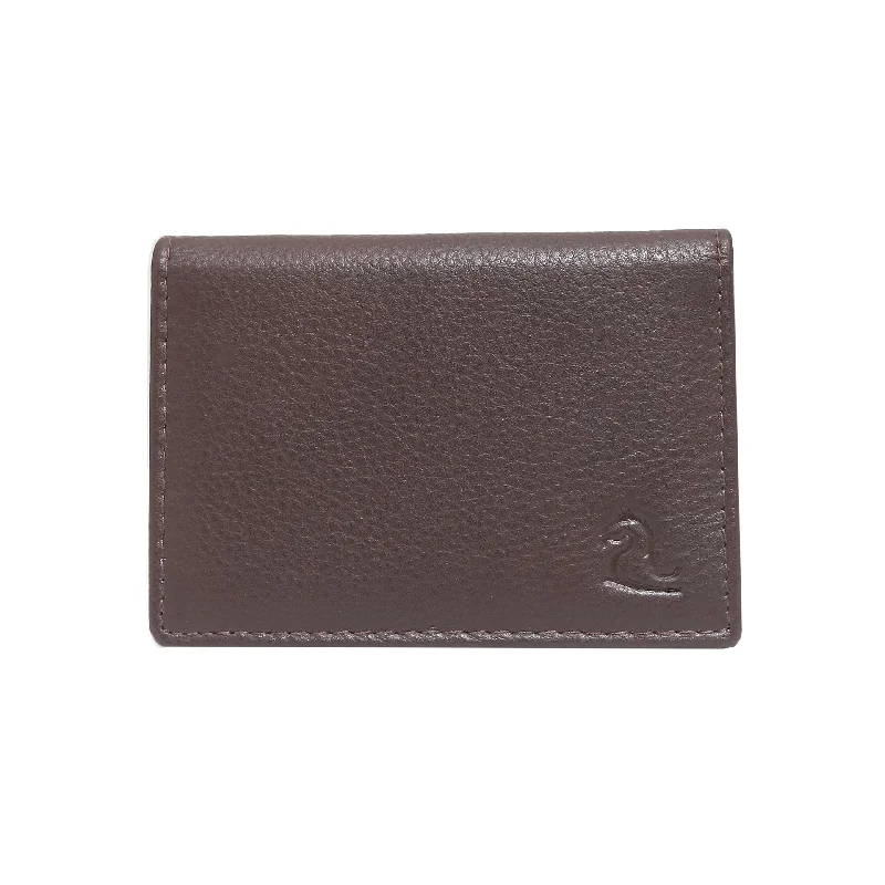 14033 Tan Leather Card Holder for Men and Women