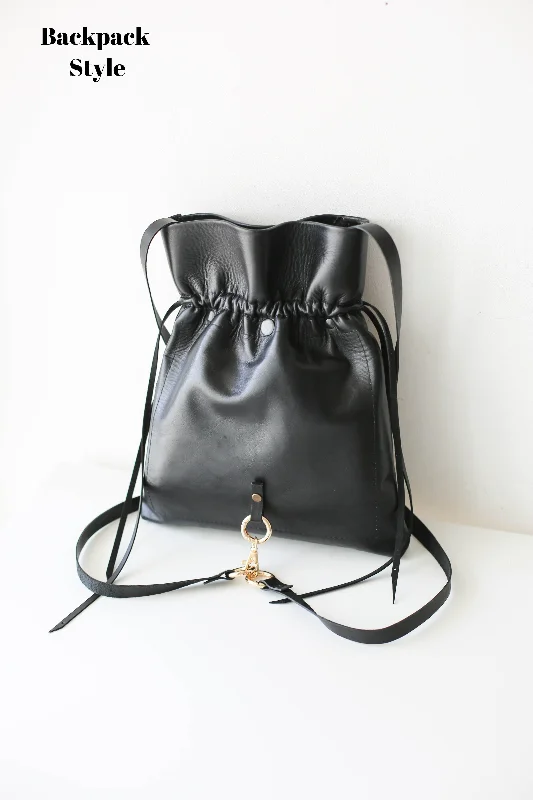 Black Standard Soft Leather Bag