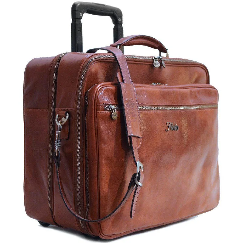 Floto Leather FC Aviator Trolley