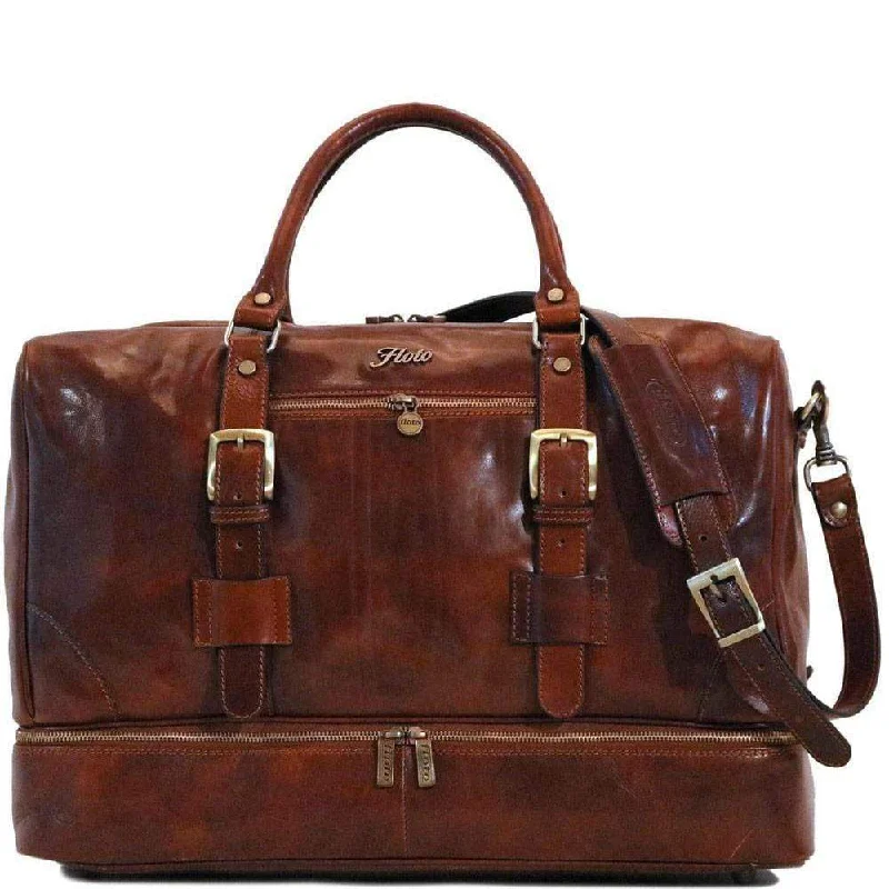 Floto Leather FC Drop Bottom Duffle Luggage