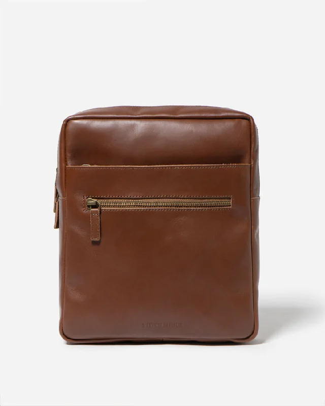 STITCH & HIDE COOPER SATCHEL BROWN