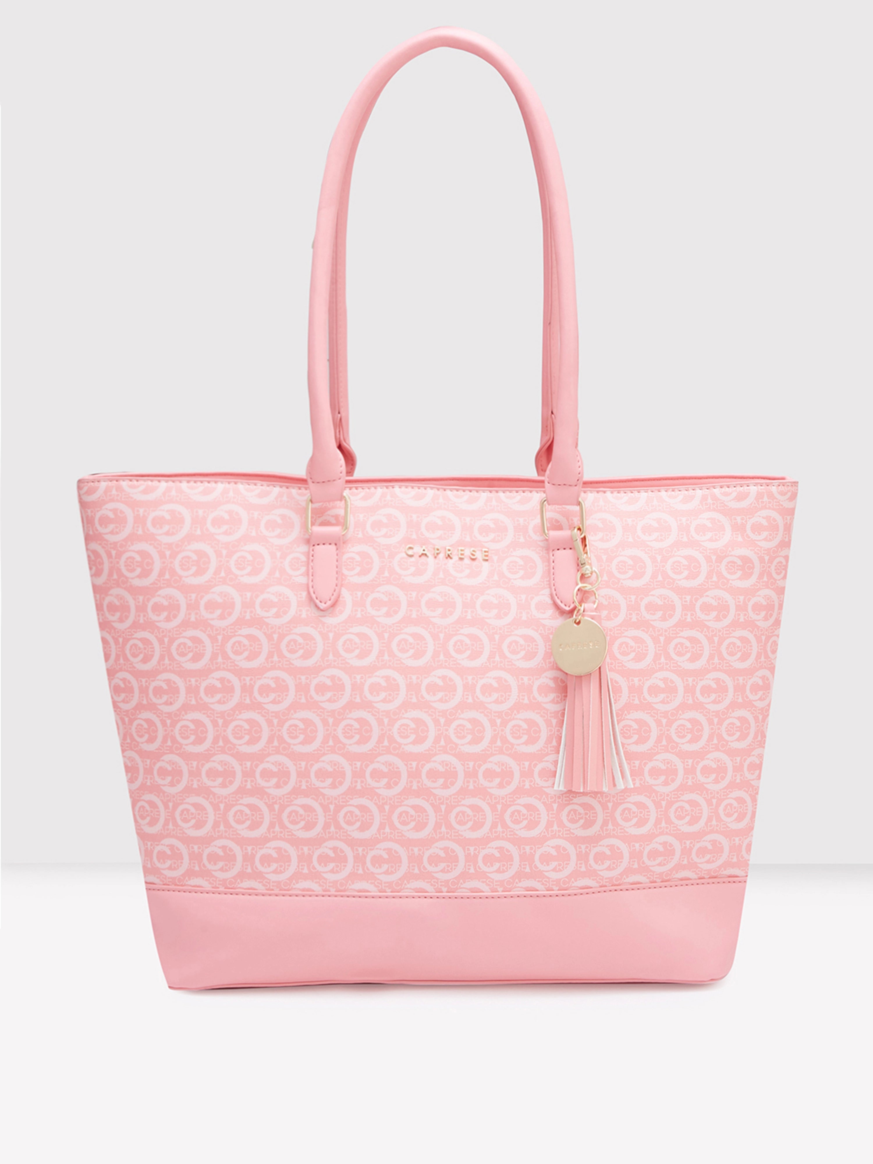 Caprese Cleo Laptop Tote Large Light Pink