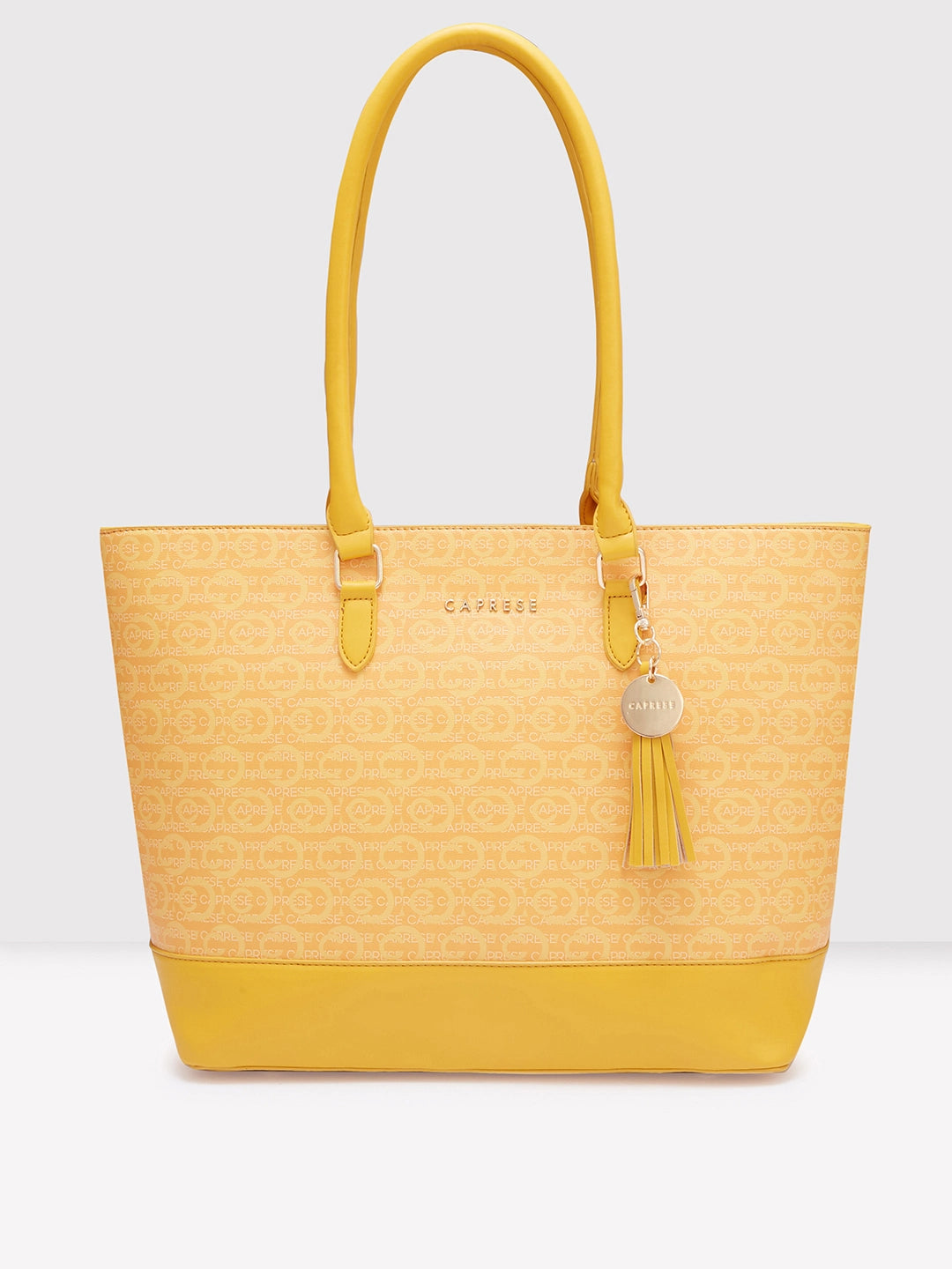 Caprese Cleo Laptop Tote Large Yellow