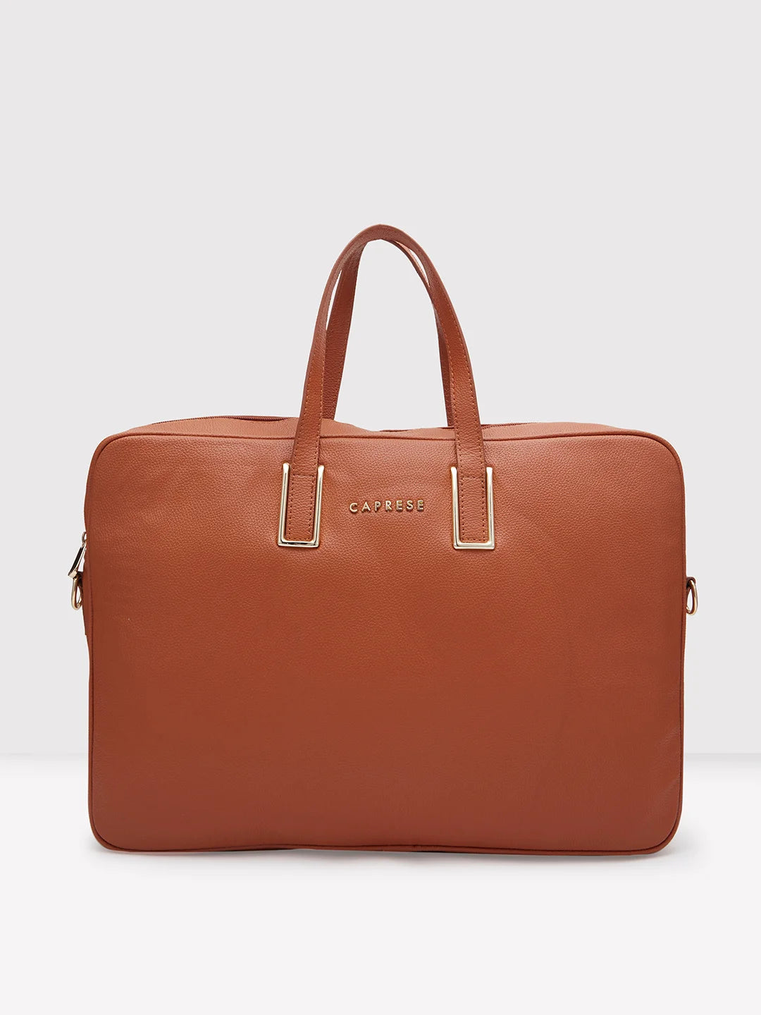 Caprese Cora Laptop Tote Large Tan