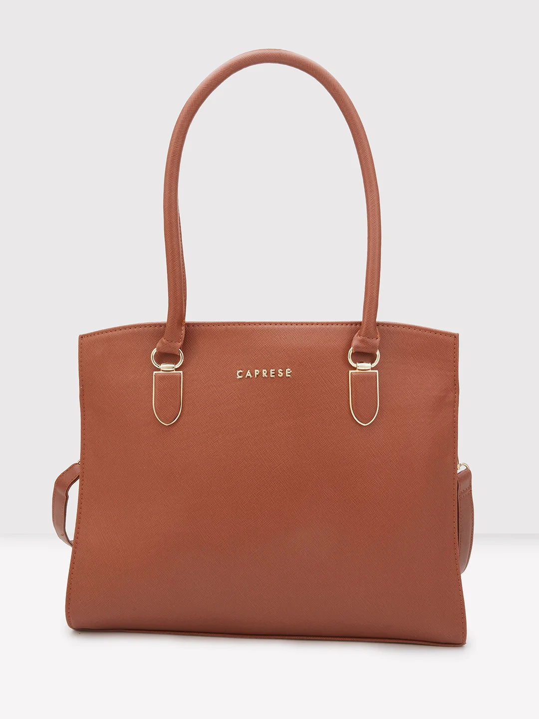 Caprese Demi Laptop Satchel Extra Large Tan