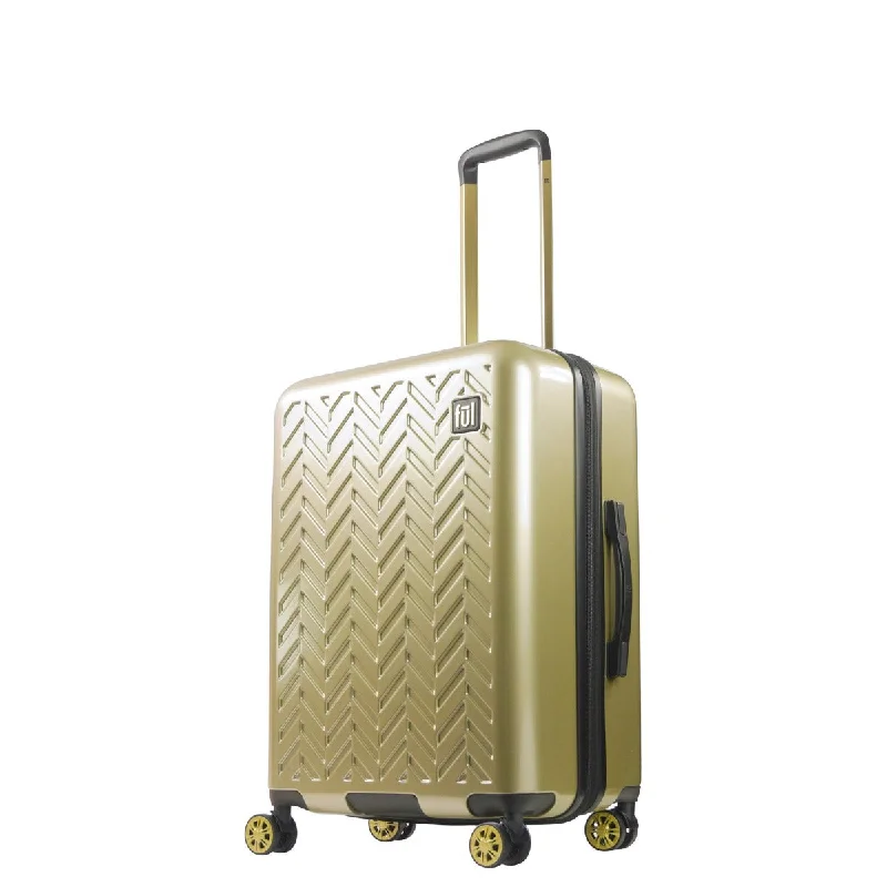 Ful Groove 27"" Expandable Hardside Spinner Luggage, Gold