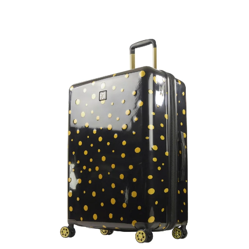 Ful Impulse Mixed Dots Hardside Spinner 31"" Luggage, Black