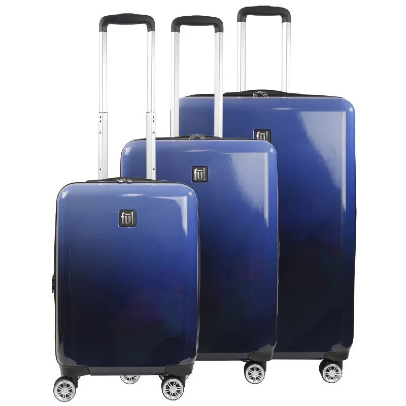 Ful Impulse Ombre Hardside Spinner Luggage 3pc set, Blue