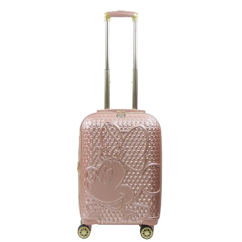 Disney Minnie Mouse FŪL 22.5"" Luggage Spinner Rose Gold