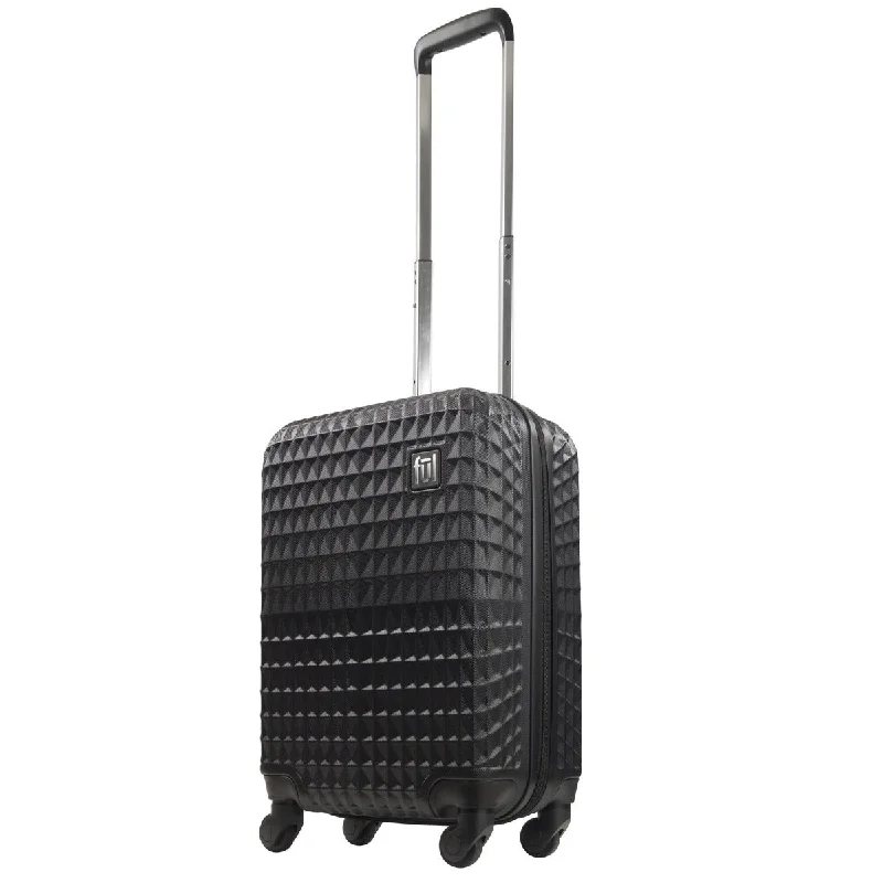 Geo 22"" Carry-on Expandable Spinner Luggage Black