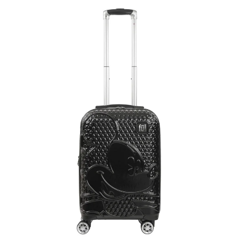 Mickey Mouse Rolling Luggage FŪL Disney Luggage 22.5"" Black