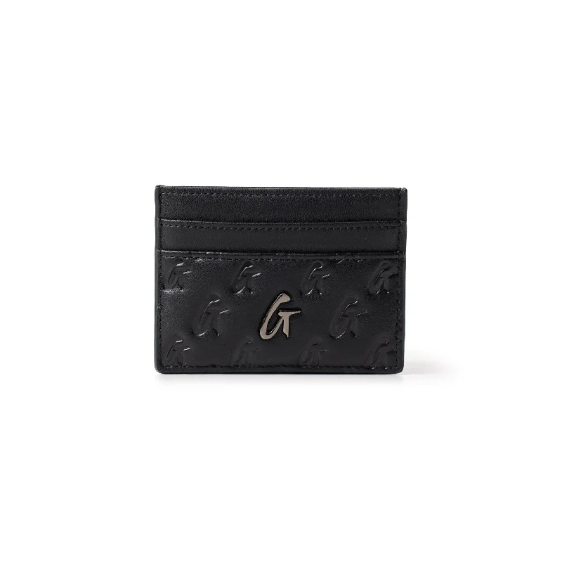 MONOGRAM BLACK CARD HOLDER