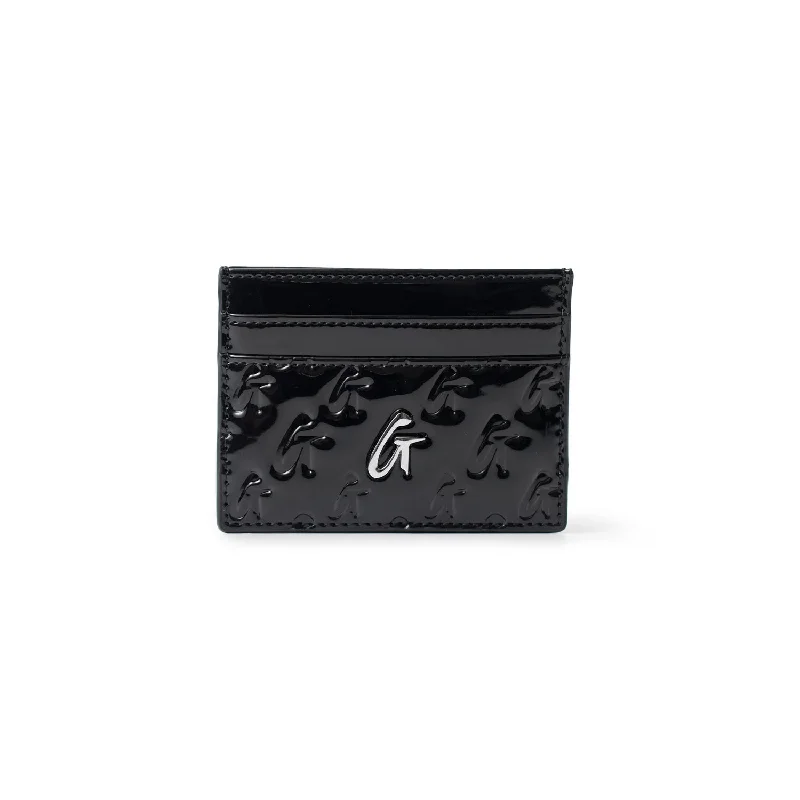 MONOGRAM MIRROR BLACK CARD HOLDER