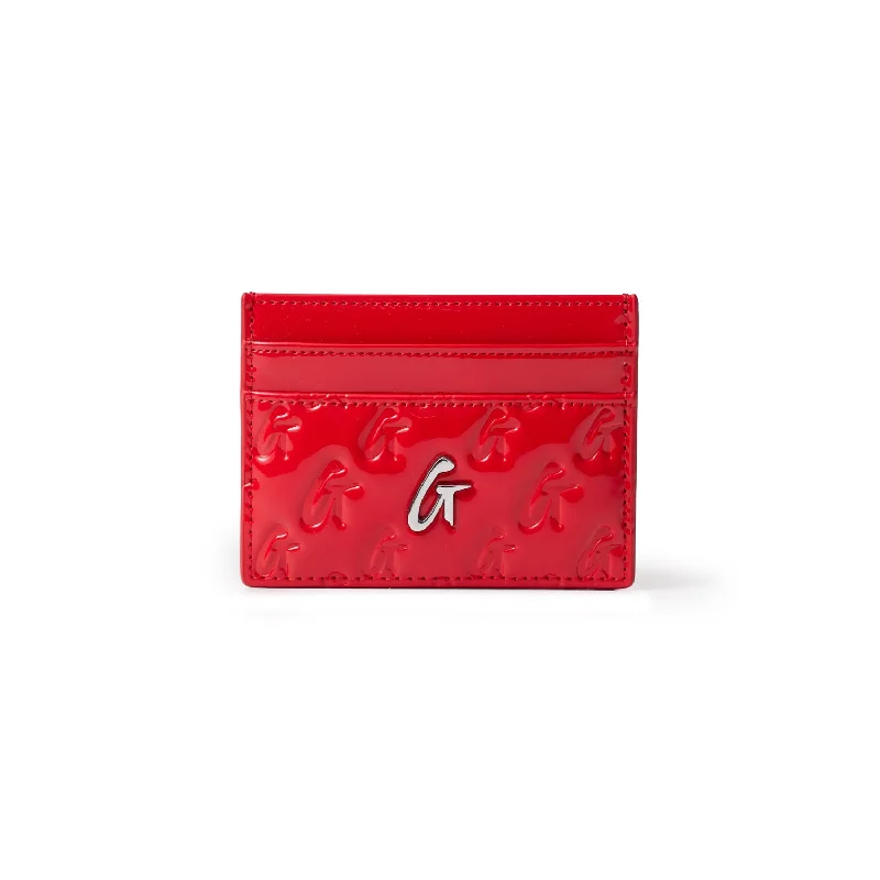 MONOGRAM MIRROR RED CARD HOLDER