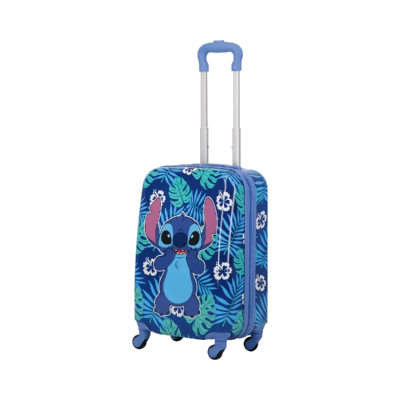 Disney Stitch Tropical Leaves Kids 21"" Luggage