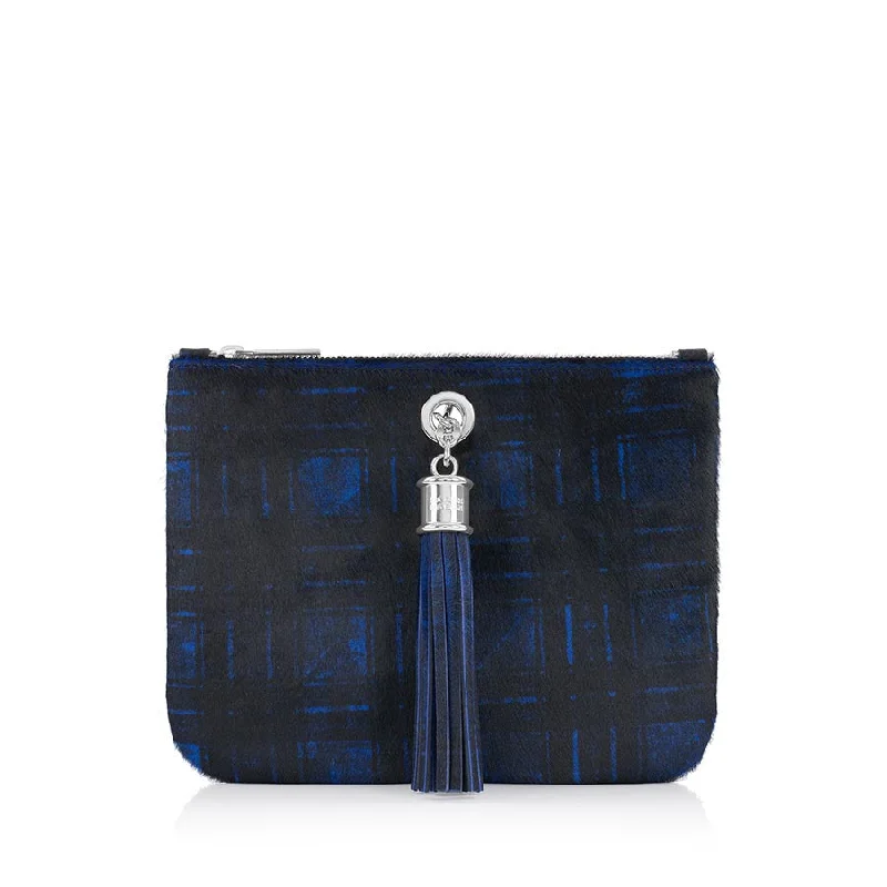 Silver / Blue Tartan