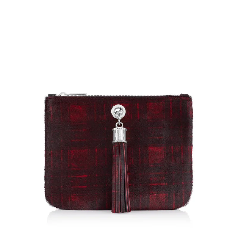 Silver / Red Tartan