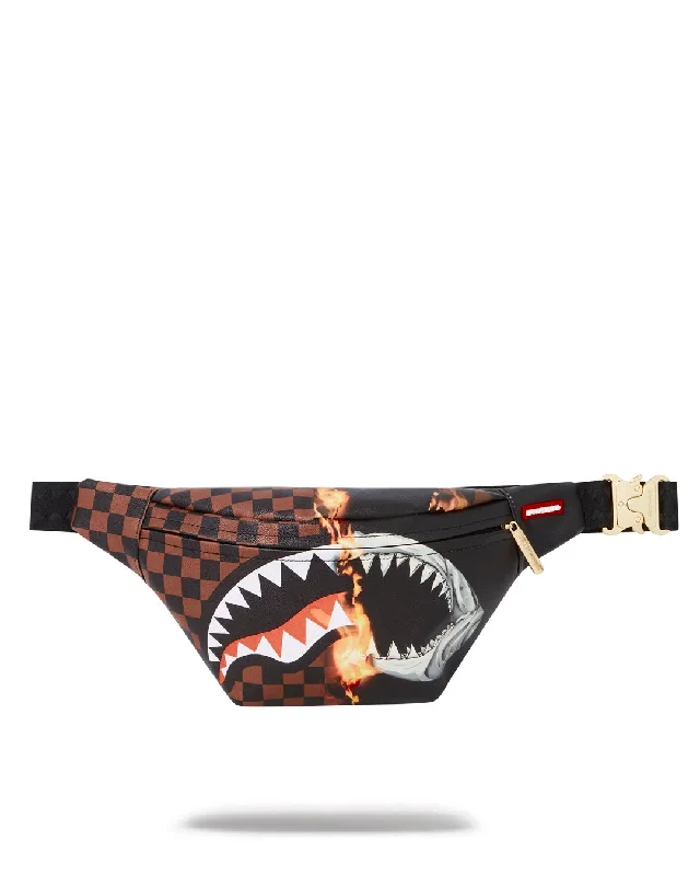 Sprayground Waist bag BURNT SHARKS IN PARIS SAVVY CROSSBODY  Black