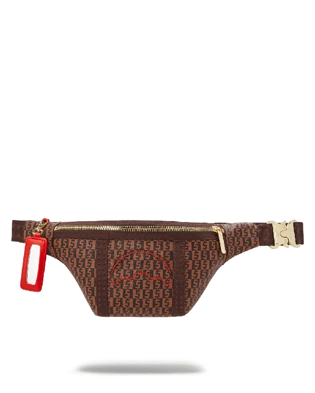 Sprayground Waist bag MONEY CHECK SAVVY CROSSBODY  Brown